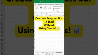 Excel Progress Bar in 10 Seconds (No Chart Needed!) ⚡ #excel #shorts #exceltips