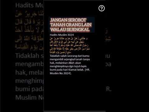 Adab Bertetangga Menurut Islam I Tanah Dan Pohon I Hadits Shahih I #shortsvideo