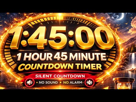 1 Hour 45 Minute Countdown Timer ⏳ | 105 Minute Silent Timer | No Music ...