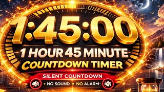 1 Hour 45 Minute Countdown Timer ⏳ | 105 Minute Silent Timer | No Music, No Alarm | HD Big Screen. Net Worth
