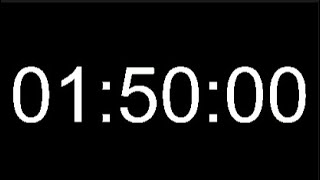 1 Hour 50 Minute Timer - 110 Minute Countdown - 6600 Seconds Alarm