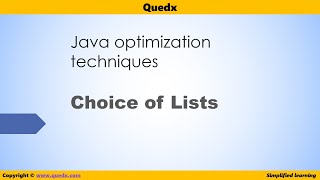 Java optimization techniques - Choice of Lists