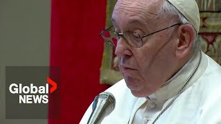 Pope Francis condemns Iran for using the death penalty against demonstrators