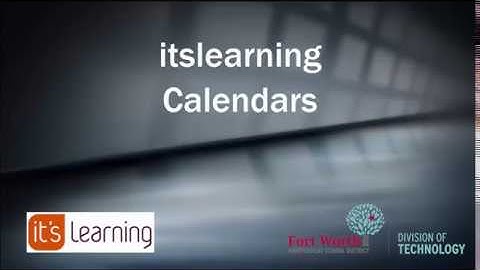 itslearning Calendar