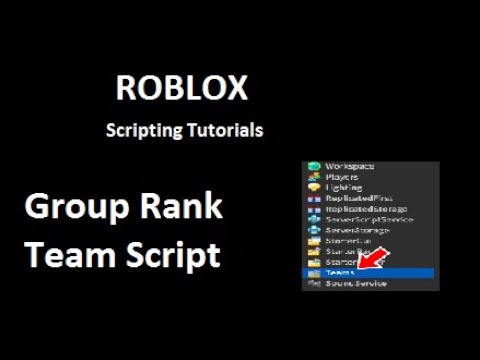 How To Make A Group Rank Team In Roblox Youtube - how to call players from a team roblox lua
