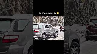 Fortuner In Snow #snow #snowfall #shorts