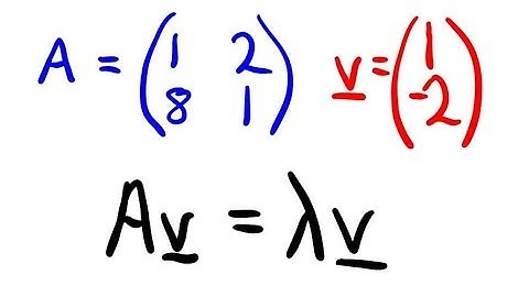 Find Eigenvalue given Eigenvector & Matrix: 2x2 Example