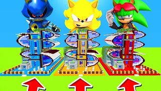 Minecraft PE : DO NOT CHOOSE THE WRONG MODERN HOUSE! (Metal Sonic, Super Sonic & Scourge sonic)