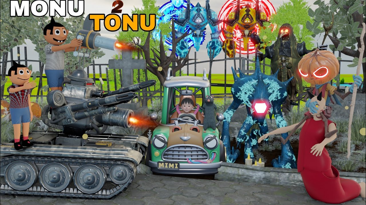 चुड़ेल ने भेजा मॉन्स्टर | monu Tonu comedy | CS bisht vines | pagal beta | joke of | chintu cartoon