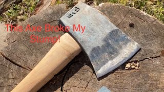 This Axe RUINED My Splitting Stump! Council Tools 5lb Splitting Axe Review