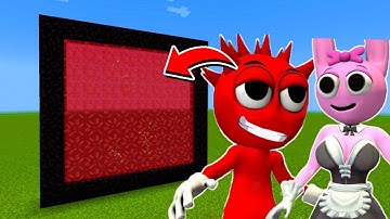 How to Make A Portal To The Raddy x Pinki Sprunki Dimension in Minecraft!