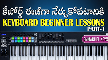 Learn keyboard easyly  BASIC LESSON -1 #కీబోర్డు సులభముగా నేర్చుకోండి #learn #keyboalesson #class