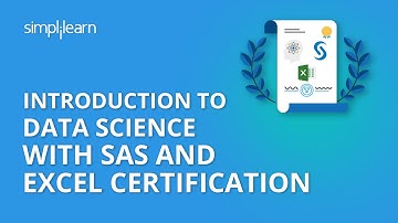 Introduction To Data Science with SAS and Excel Certification | Simplilearn
