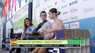 Awc22 - Hector Diez Severino - India Gonzalez - Pairs Short Program 19052022