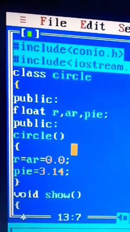 Circle c++ class - YouTube