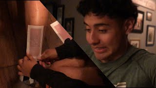 WE WAXED OUR LEGS.... (PAINFUL!!)