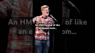 Moth GrandSLAM story snippet: HMOs. Healthcare is complicated, like an escape room.