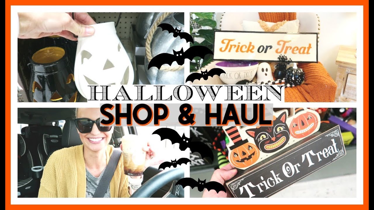 SHOPPING FOR HALLOWEEN DECOR! HALLOWEEN DECOR HAUL 2019 YouTube