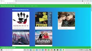 Python Django ---Movie Recommendation App Using Collaborative Filtering--