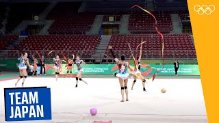 Exclusive from Bulgaria: Team Japan prepare for the Rhythmic Gymnastics World Championships 2022!