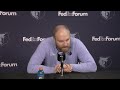 Coach Taylor Jenkins Press Conference | Grizzlies vs. Hornets