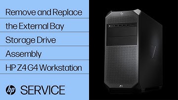 Remove and Replace the External Bay Storage Drive Assembly | HP Z4 G4 Workstation | HP