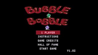 «Bubble Bobble» version 1.02 for Atari 8-bit computers