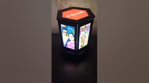 rotating lamp with 7 side photo only available@the print house to order call us@9494032244