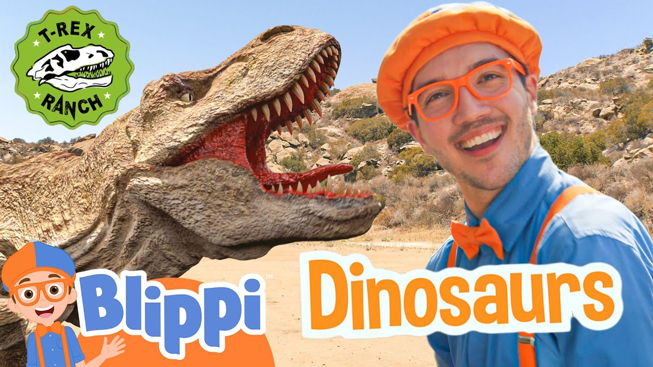Blippi Visits T-Rex Ranch! 🦖 Dinosaurs for Kids | After School Club ...