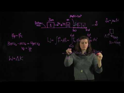 PS.7.1 Worked Example - Collision and Sliding on a Rough Surface