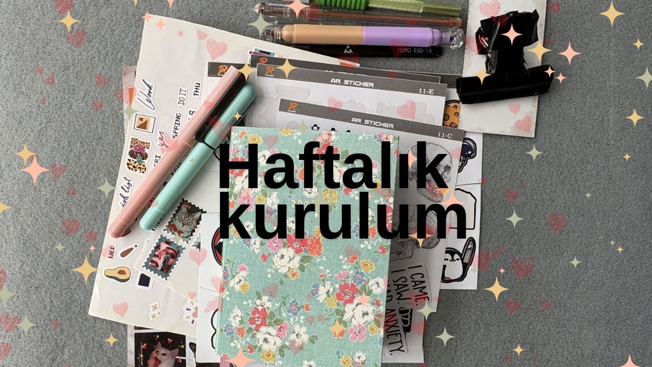 Mart ayı kurulumu 🖋️haftalık ajanda siyah tema