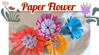 How to make paper flower 🌸 | Easy and simple paper flower | #craftideas #papercraft