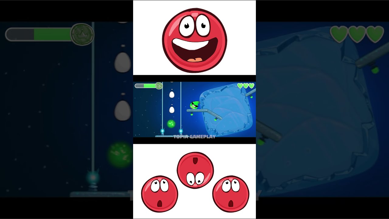 Red Ball 4 Backflip Green Bird Level 46 50 Shorts