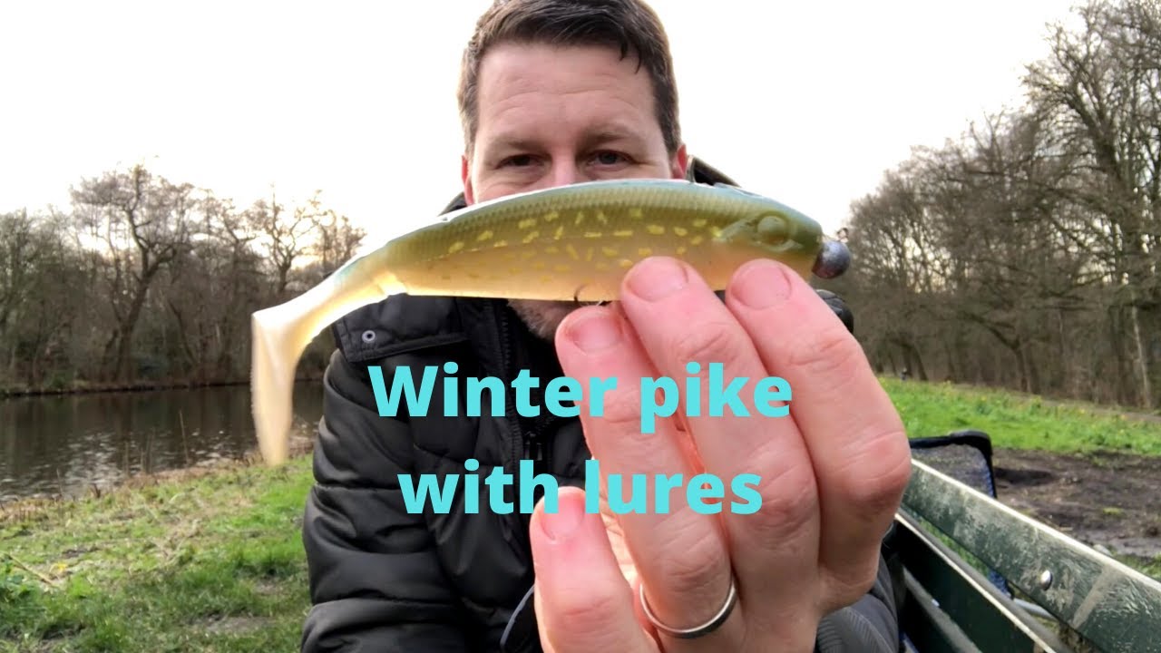 Fishing for winter pike on lures YouTube
