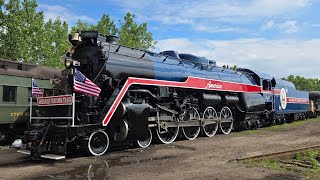 The American Freedom Train #250 Under Steam