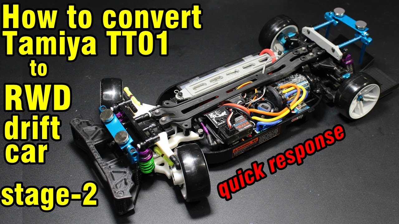 How to convert TT01 to RWD drift car-stage 2(TT01 후륜드리프트카