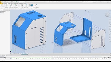 Autodesk inventor Create Steel Cabinet Advanced  EXERCISE 118