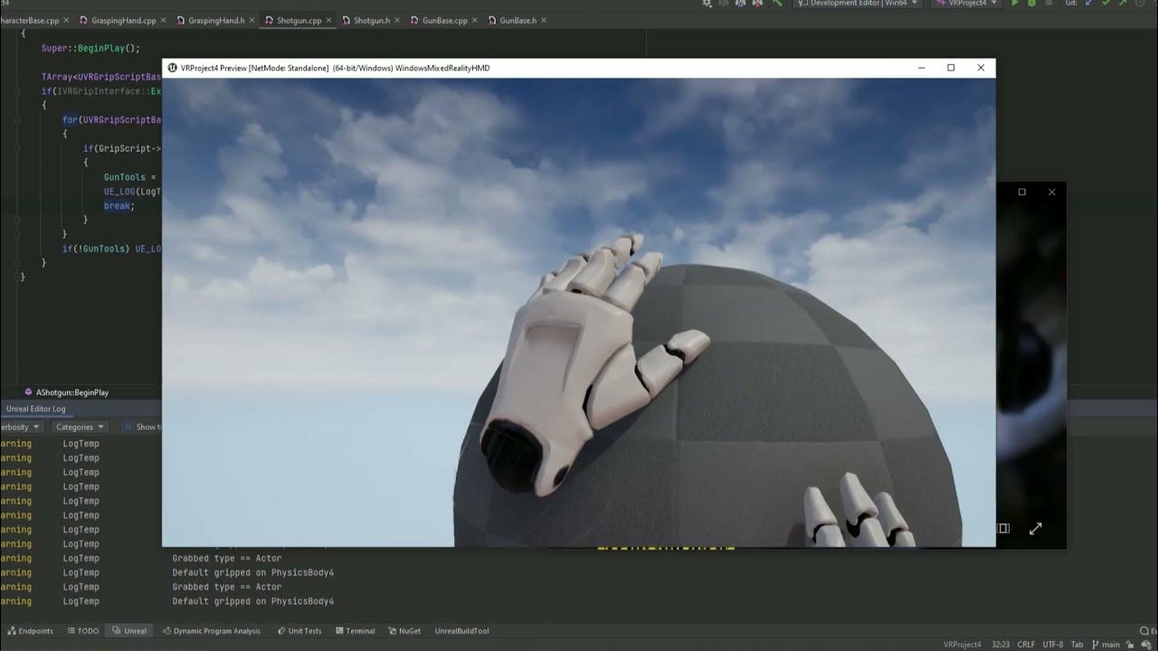Physics Hands Demo in UE4 using the VR Expansion Plugin YouTube