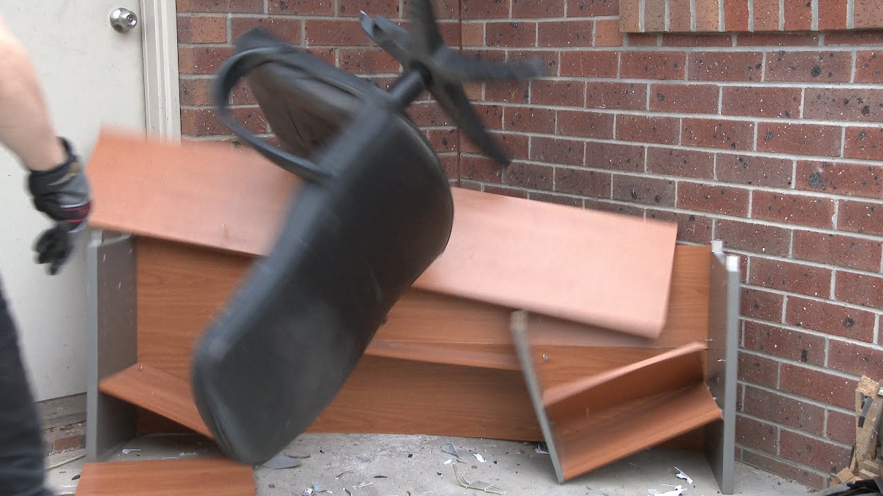 Smashing a Desk and Office Chair - YouTube