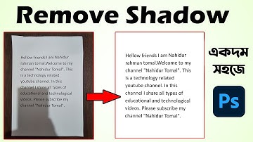 How to remove shadow from document using photoshop | Clean document in Photoshop