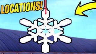 Destroy Snowflake Decorations! (Locations) 14 Days Of Fortnite Challenges