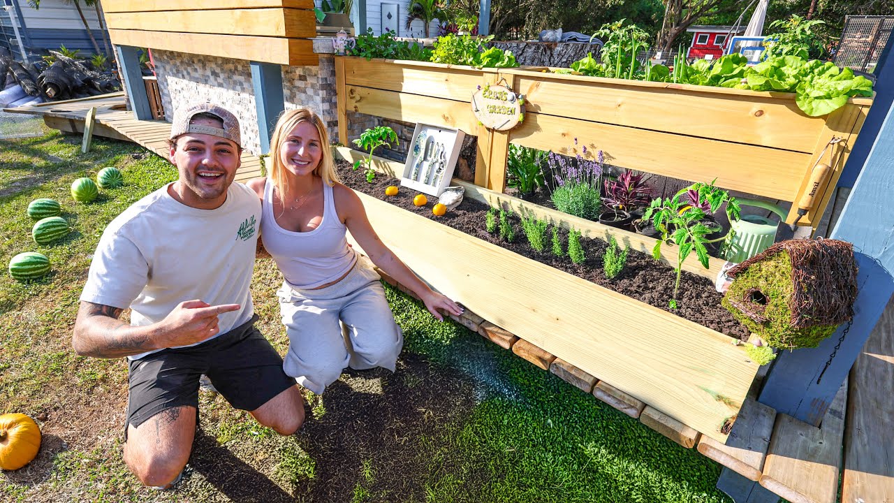 Surprising My Girlfriend with a GARDEN at the FARM!!