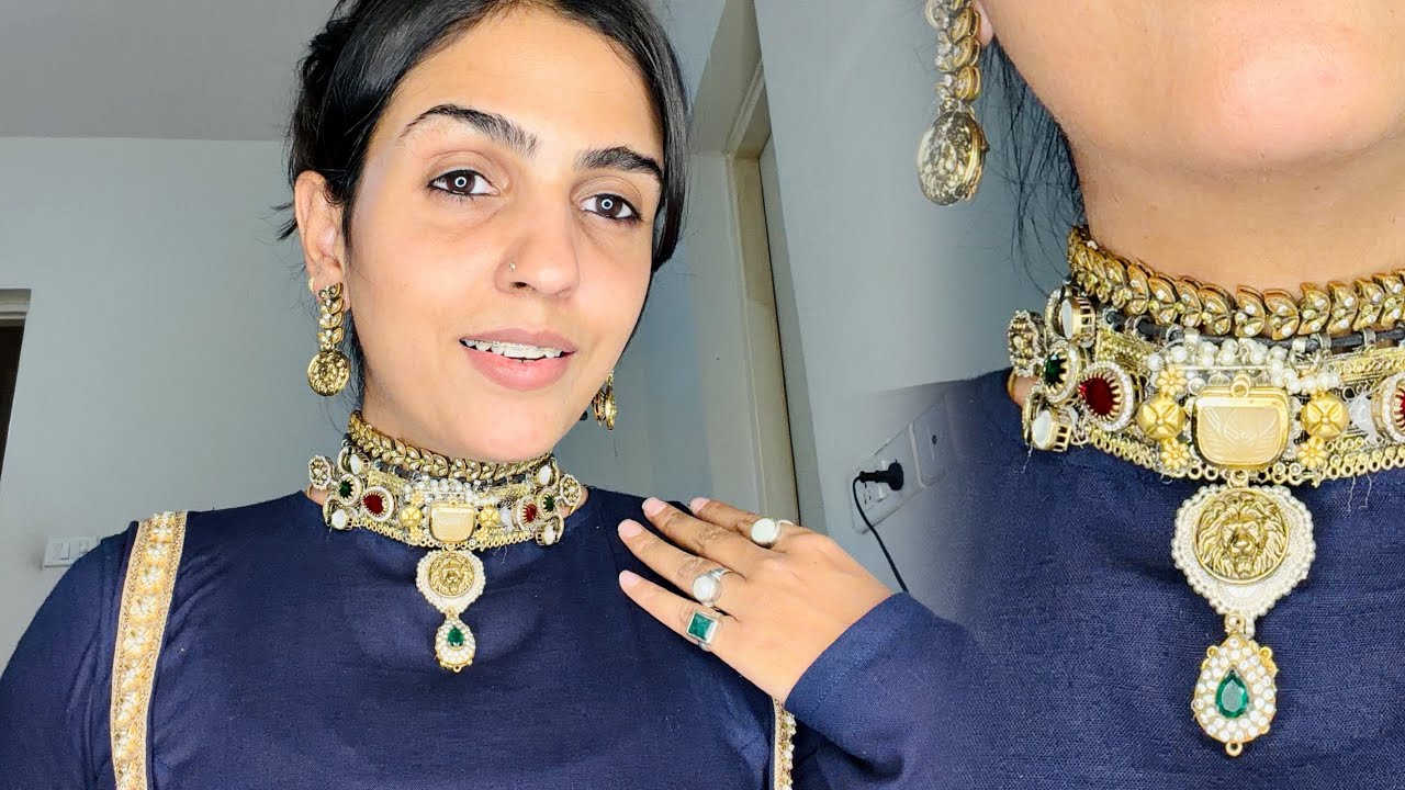 DIY Jewellery for my Sabyasachi inspired Rajputi Poshak ✨ || Divyani Malviya Vlog ||