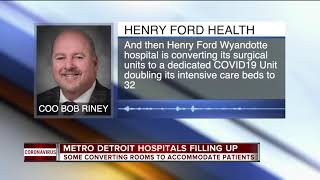 Metro Detroit hospitals filling up as coronavirus cases rise
