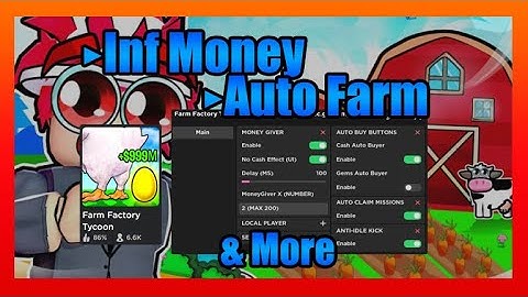 Farm Factory Tycoon Script • Infinite Money • Auto Farm [Roblox] ✅WORKING 2023✅
