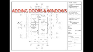 EP-5 HOW TO ADD DOORS & WINDOWS TO FLOOR PLAN | ARCHICAD 25