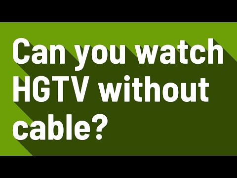 Can you watch HGTV without cable?