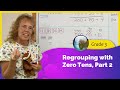 Regrouping with zero tens, part 2 (3-digit subtraction)