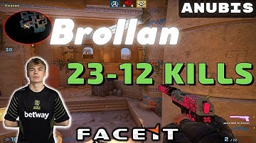 CSGO POV Brollan (23-12) (Anubis) 𝙒𝙞𝙣 (16-7) / Faceit 21.11.2022