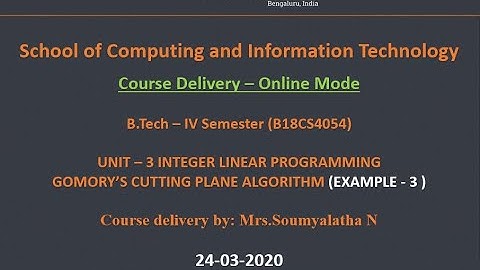 OPERATION RESEARCH -UNIT-3-INTEGER PROGRAMMING-GOMORY